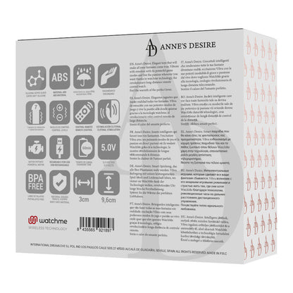 ANNE'S DESIRE - PANTY PLEASURE WATCHME TECHNOLOGY BLACK/GOLD