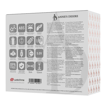 ANNE'S DESIRE - PANTY PLEASURE WATCHME TECHNOLOGY BLACK