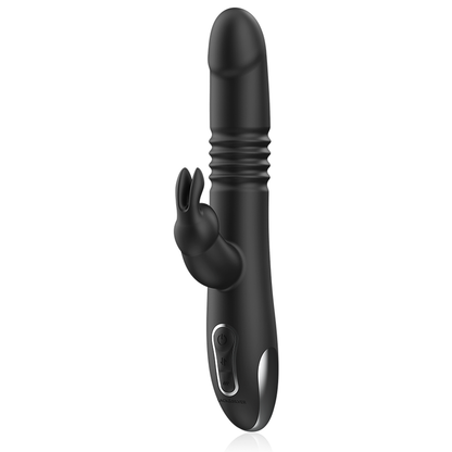 BLACK&SILVER - KENJI VIBRADOR RABBIT UP & DOWN + MANDO CONTROL REMOTO WATCHME