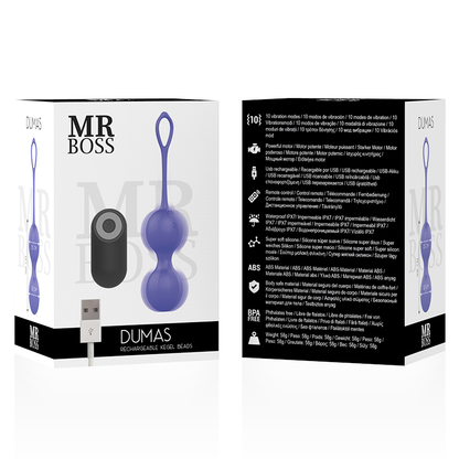 MR BOSS - DUMAS KEGEL VIBRATING BALLS WITH REMOTE CONTROL