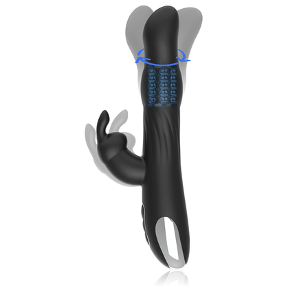 BRILLY GLAM - MOEBIUS VIBRADOR & ROTADOR DE COELHO + COMANDO CONTROLO REMOTO WATCHME