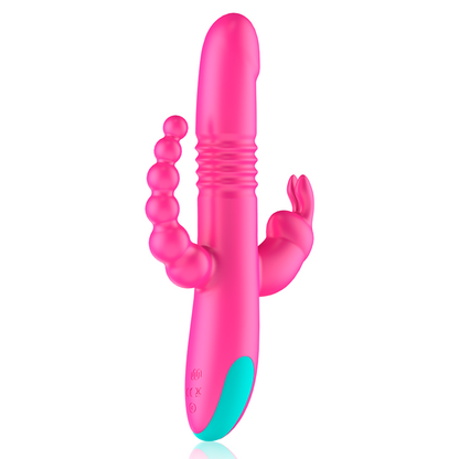 HAPPY LOKY - DONALD TRIPLE ESTIMULACIÓN: ANAL, PUNTO G & CLÍTORIS + MANDO CONTROL REMOTO WATCHME