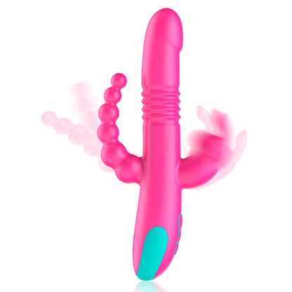 HAPPY LOKY - DONALD TRIPLE ESTIMULACIÓN: ANAL, PUNTO G & CLÍTORIS + MANDO CONTROL REMOTO WATCHME