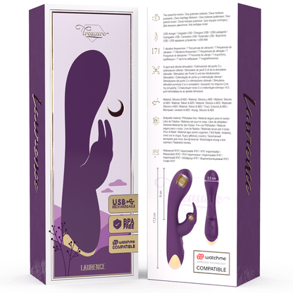 TREASURE - LAURENCE RABBIT VIBRADOR + MANDO CONTROL REMOTO WATCHME