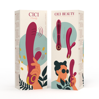 CICI BEAUTY - VIBRADOR COELHO DE SILICONE PREMIUM