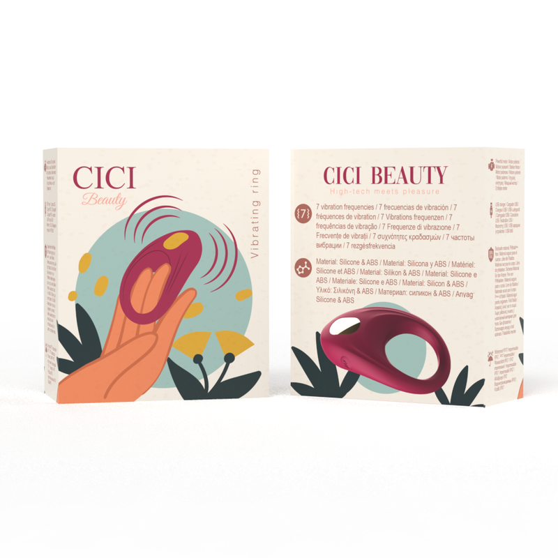 Cici Beauty - anell de vibració de silicona premium