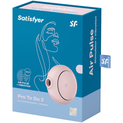SATISFYER - PRO TO GO 3 ESTIMULADOR Y VIBRADOR DOBLE