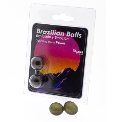 TALOKA - BRAZILIAN BALLS EXCITING POWER EFFECT GEL 2 BALLS