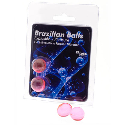 TALOKA - BOLAS BRASILEIRAS GEL EXCITANTE EFEITO VIBRAÇÃO REFRESCANTE 2 UNIDADES