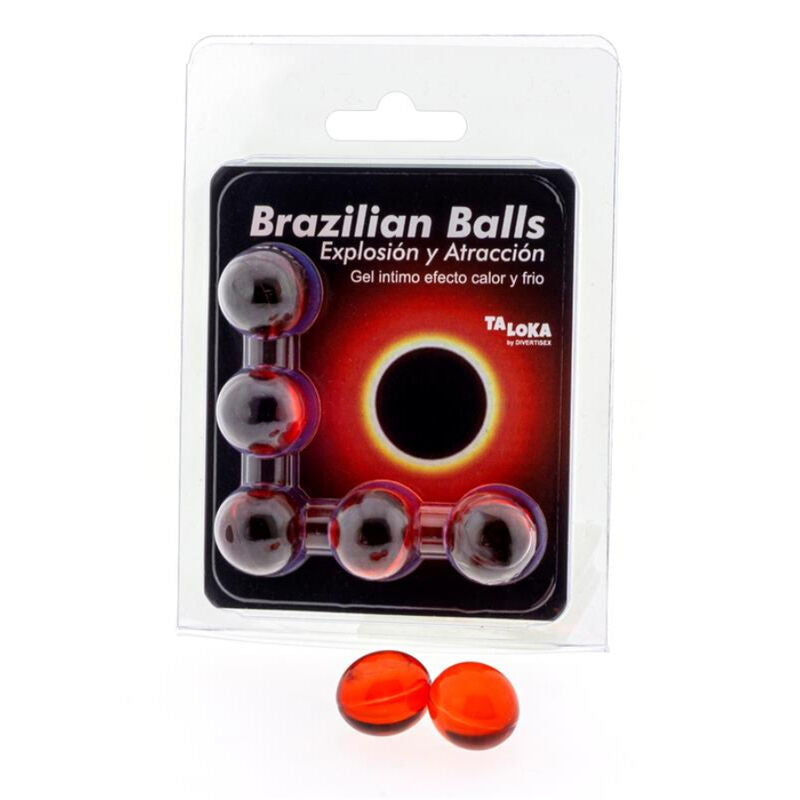 TALOKA - BRAZILIAN BALLS EXCITING GEL WITH HOT AND COLD EFFECT 5 BALLS