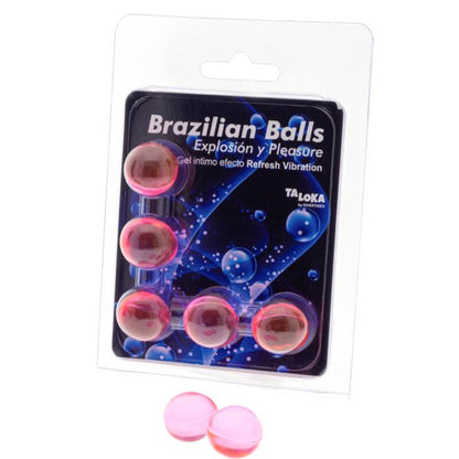 TALOKA - BOLAS BRASILEIRAS GEL EXCITANTE EFEITO VIBRAÇÃO REFrescante 5 BOLAS