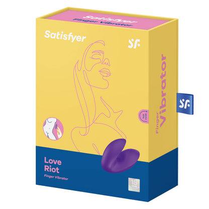 SATISFYER - LOVE RIOT PURPLE THIMBLE VIBRATOR