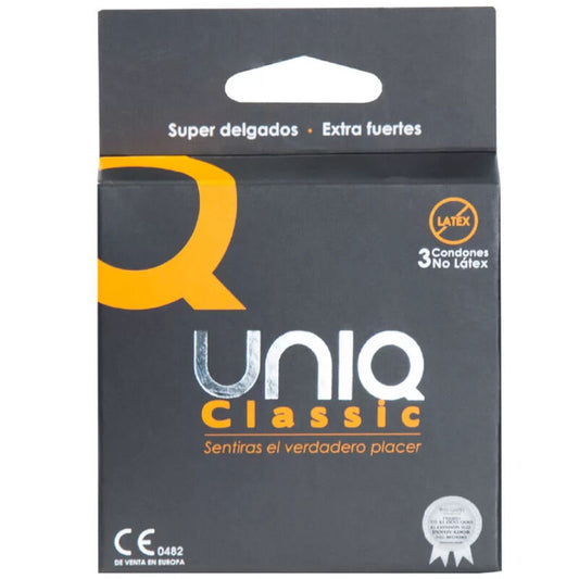 UNIQ - KLASSISK LATEXFRI KONDOMER 3 ENHETER