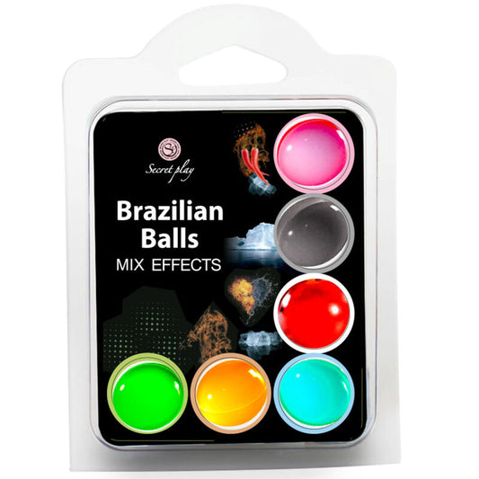SECRET PLAY - SET 6 BRAZILIAN BALLS MIX EFECTOS