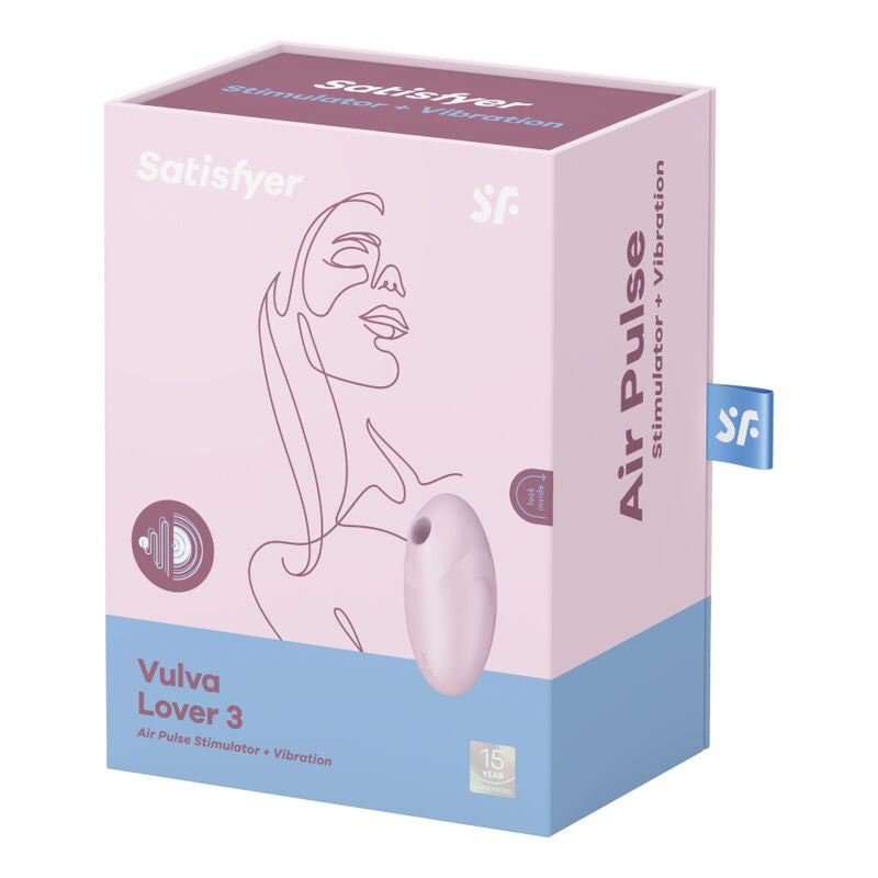 SATISFYER - VULVA LOVER 3 STIMULATOR AND VIBRATOR PINK