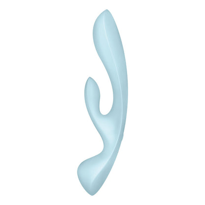 SATISFYER - TRIPLE OH BLUE HYBRID VIBRATOR