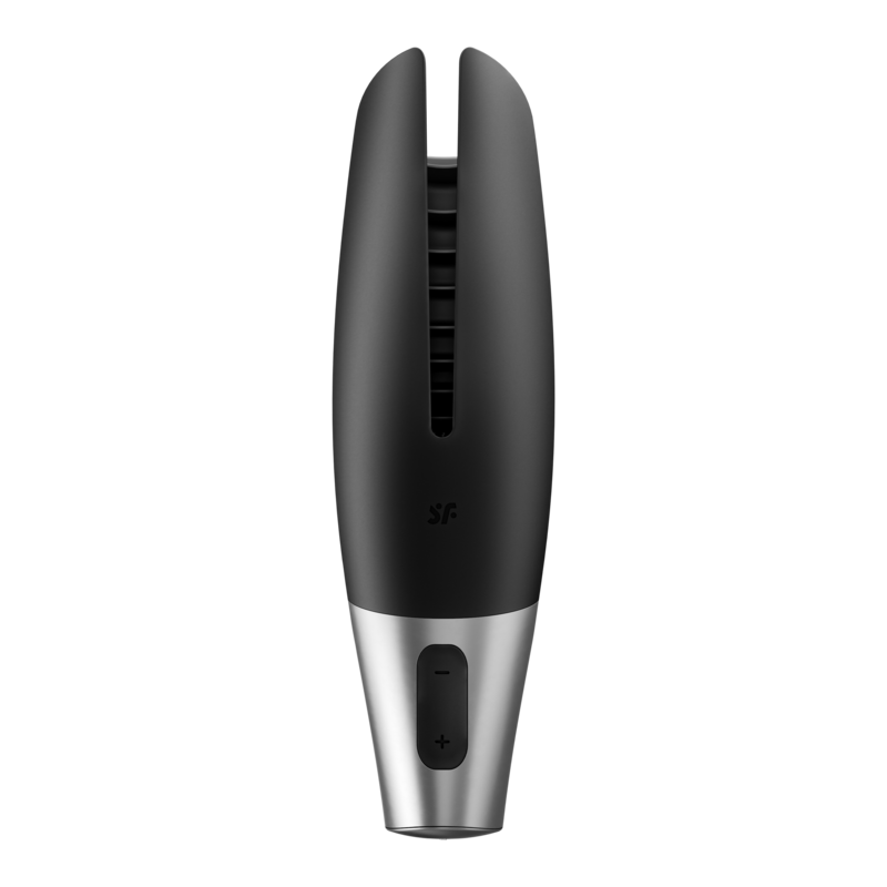 SATISFYER - POWER MASTURBATOR NEGRE I PLATA