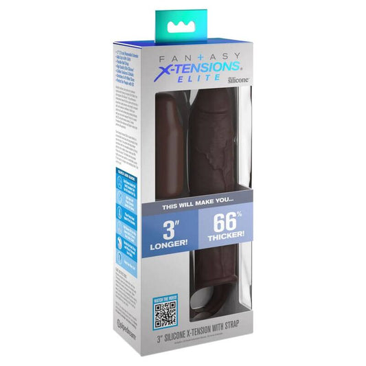 FANTASY X- TENSIONS - PIPEDREAMS EXTENSIÓN W STRAP 17,78 CM BROWN