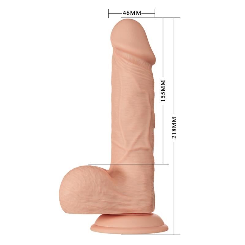 DANCE - BEAUTIFUL ENCOUNTER BAHAMUT REALISTIC FLEXIBLE DILDO 21.8 CM NATURAL