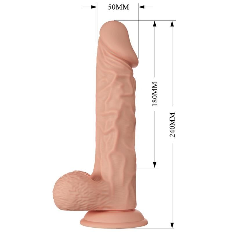DANCE - BEAUTIFUL ENCOUNTER BURAQ REALISTIC FLEXIBLE DILDO 24 CM NATURAL
