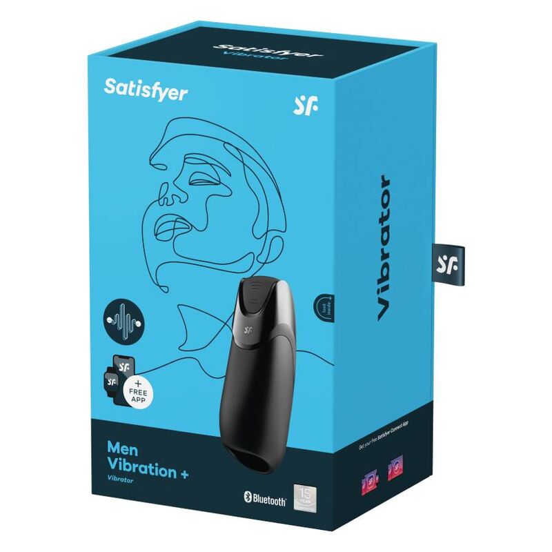 SATISFYER - MEN VIBRATION+ NEGRE