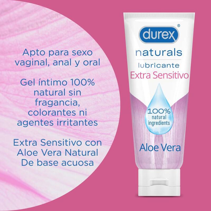 DUREX - NATURALS LUBRICANT EXTRA SENSITIU 100 ML