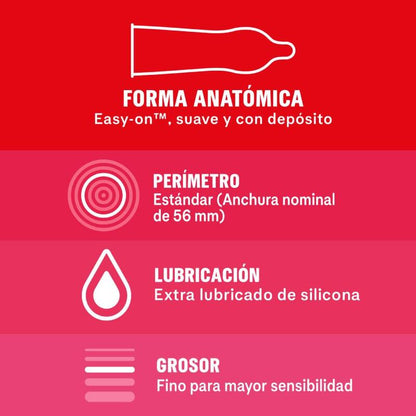 DUREX - PRESERVATIVOS SENSITIVO 12 UNIDADES