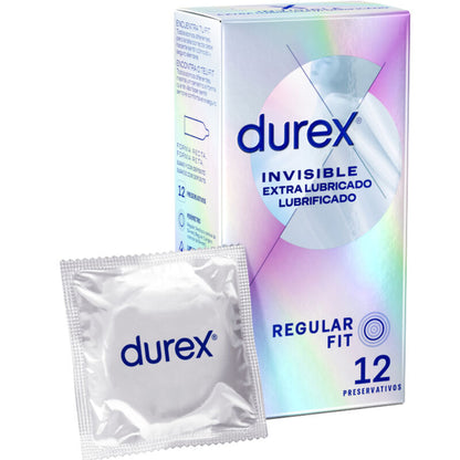 DUREX - INVISIBLE З ДОДАТКОВИМ ЗМАЩЕННЯМ 12 ОД