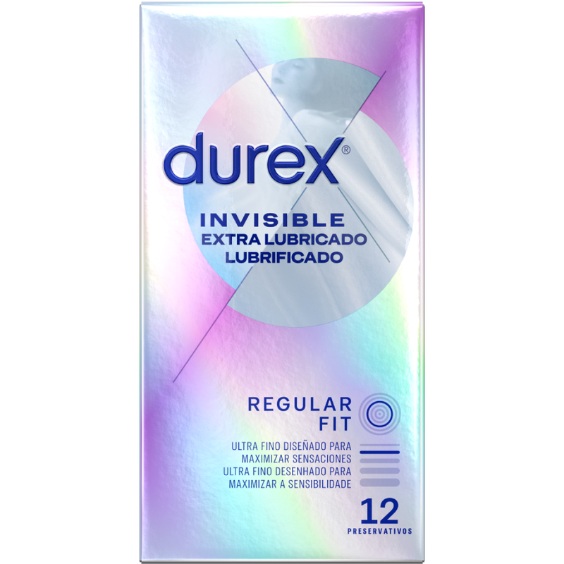 DUREX - INVISIBLE EXTRA LUBRICAT 12 UNITATS