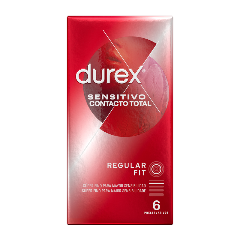 Durex - Contato total sensível 6 unidades