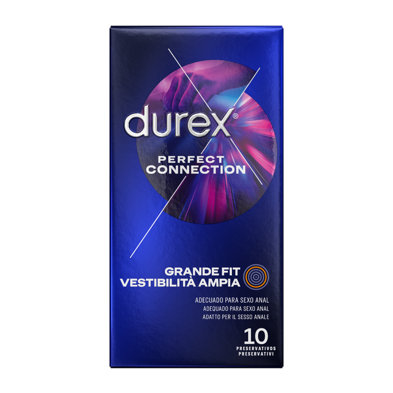 DUREX - PERFEKT ANSLUTNING EXTRA SILIKONSMÖRJNING 10 ENHETER