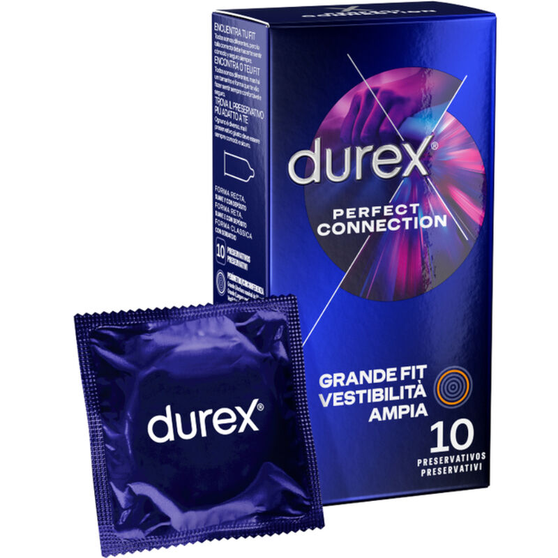 DUREX - PERFEKT ANSLUTNING EXTRA SILIKONSMÖRJNING 10 ENHETER