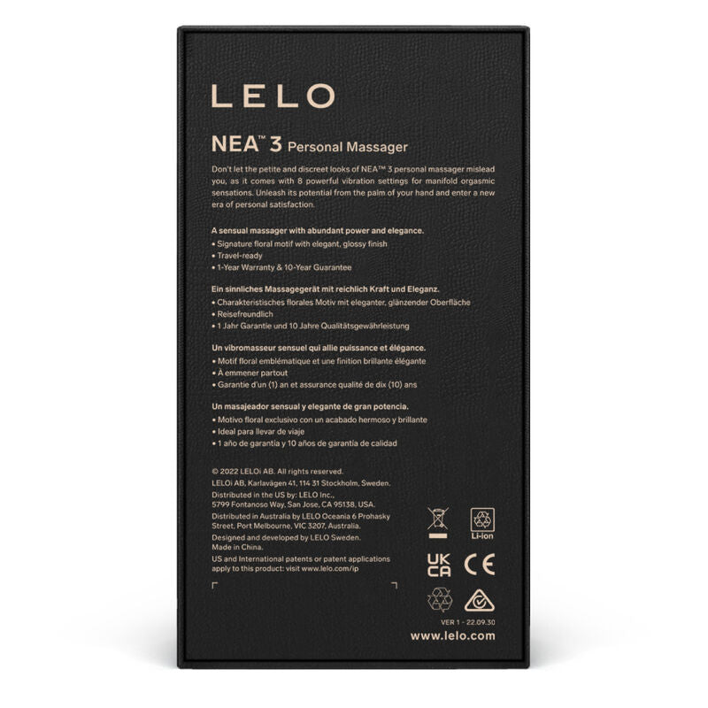 LELO - NEA 3 MASAJEADOR PERSONAL