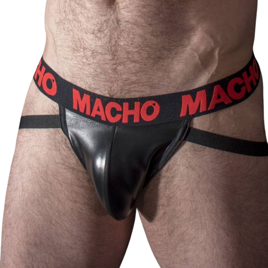 MACHO - MX25RC JOCK LEATHER RED S