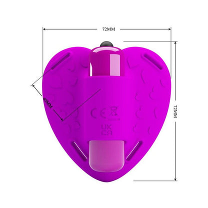 PRETTY LOVE - HEARTBEAT CLITORAL MASSAGER 10 VIBRATION MODES PURPLE