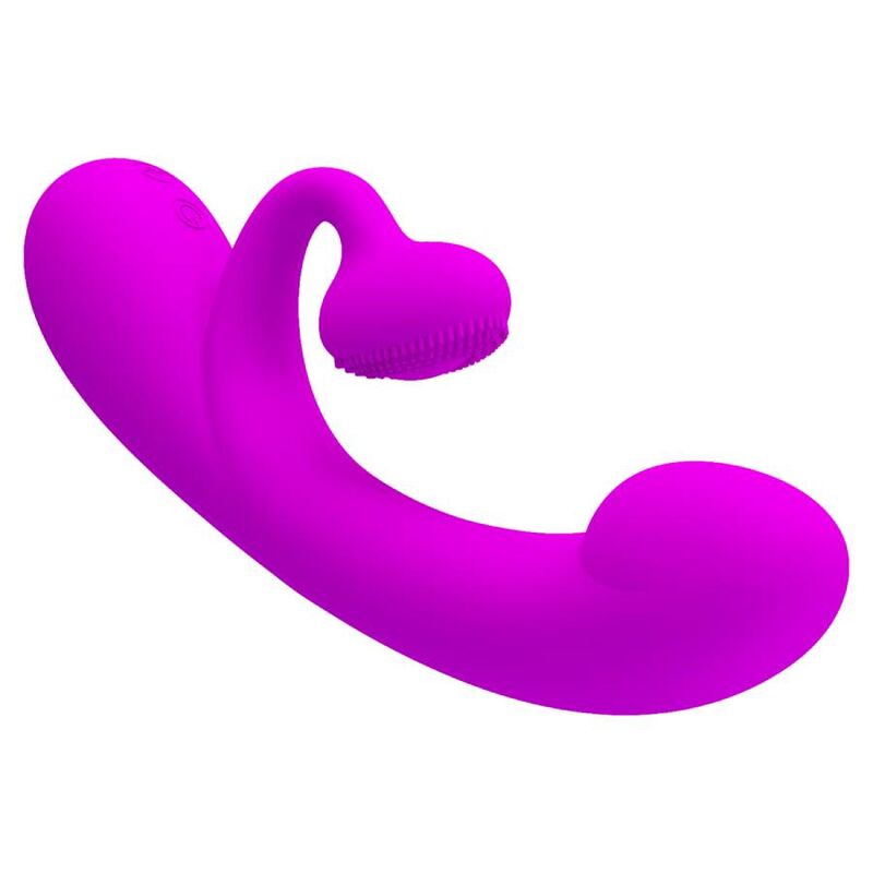 PRETTY LOVE - SINCERE VIBRATOR AND CLITORAL SUCTION TOOL, PURPLE SILICONE