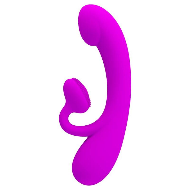 PRETTY LOVE - SINCERE VIBRATOR AND CLITORAL SUCTION TOOL, PURPLE SILICONE