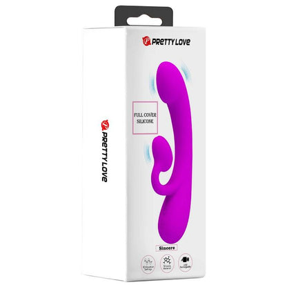 PRETTY LOVE - SINCERE VIBRATOR AND CLITORAL SUCTION TOOL, PURPLE SILICONE