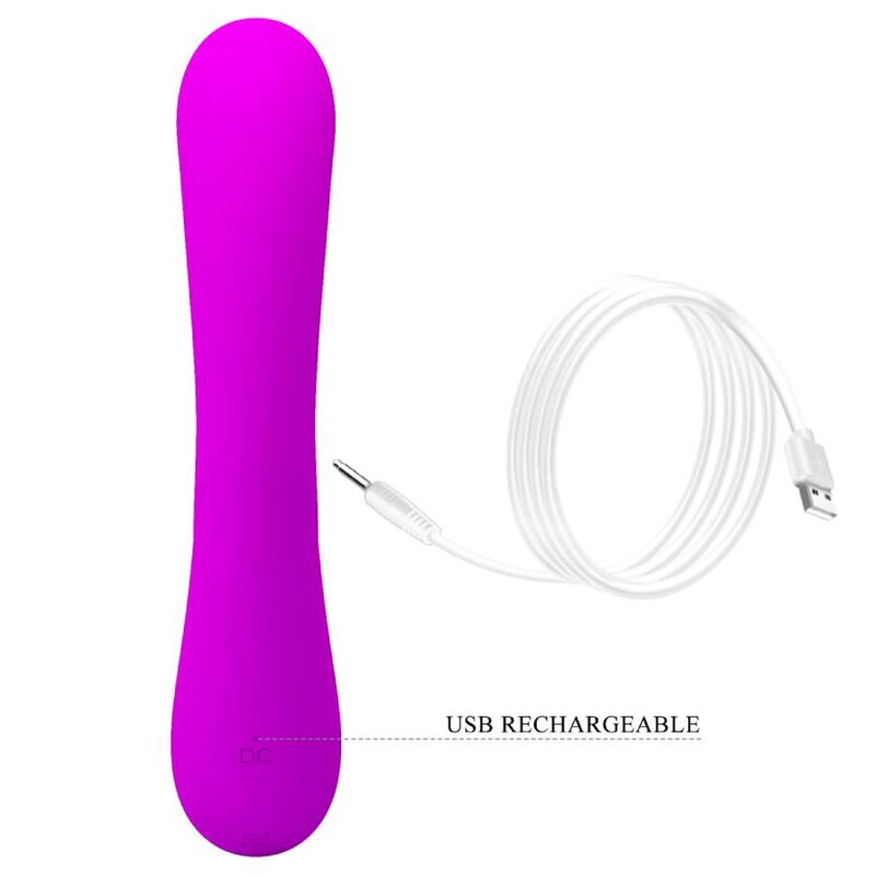 PRETTY LOVE - SINCERE VIBRATOR AND CLITORAL SUCTION TOOL, PURPLE SILICONE