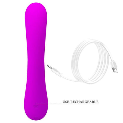 PRETTY LOVE - SINCERE VIBRATOR AND CLITORAL SUCTION TOOL, PURPLE SILICONE