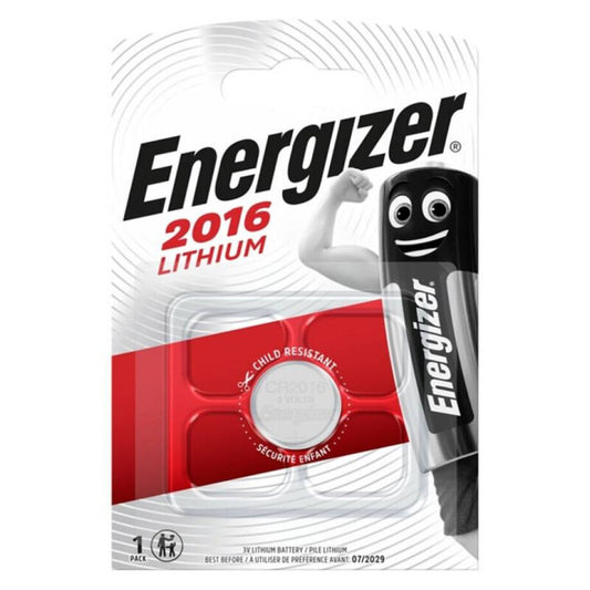 ENERGIZER - LITHIUM KNAPPBATTERI CR2016 3V BLISTER*1