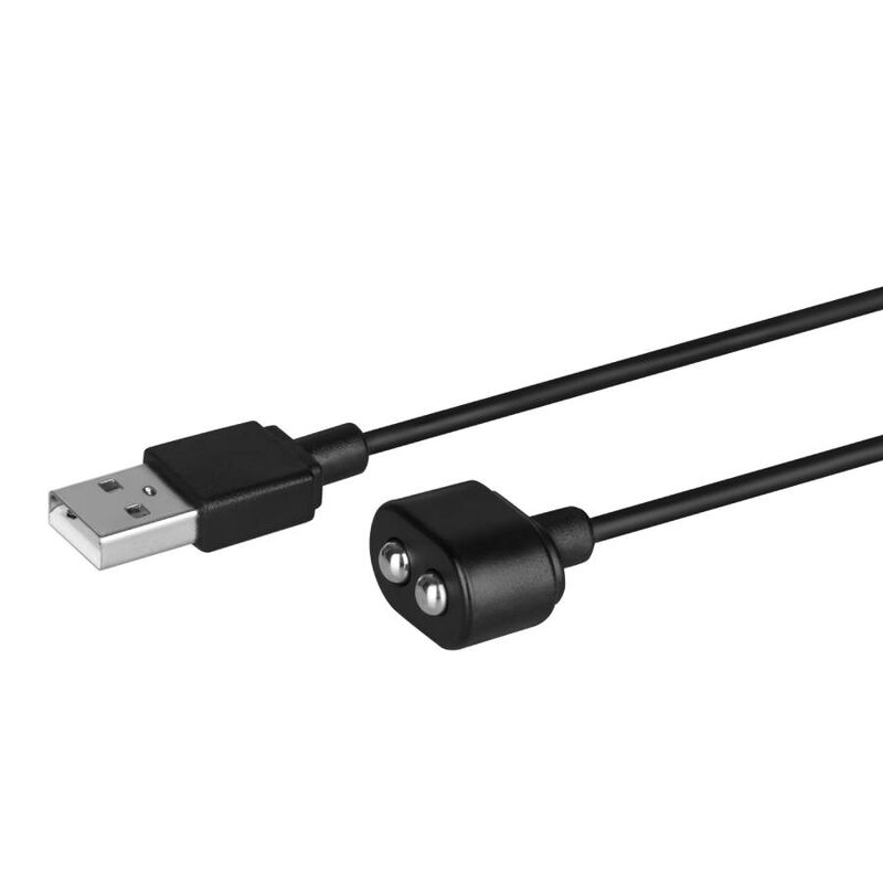 Satisfet: carregador negre de cable USB