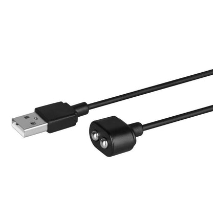 Satisfet: carregador negre de cable USB