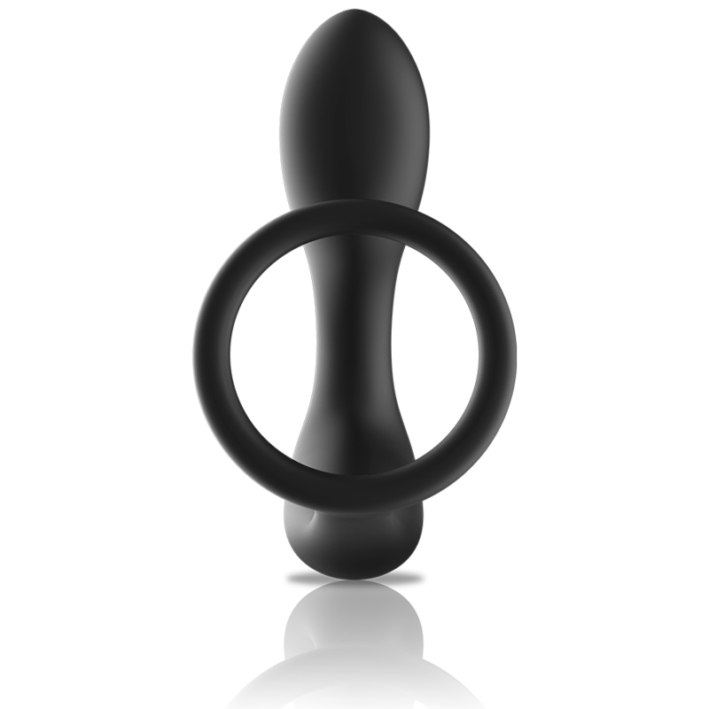 BLACK&SILVER - MASSAGIADOR ANAL CONTROLO REMOTO SILICONE RECARREGÁVEL PRETO