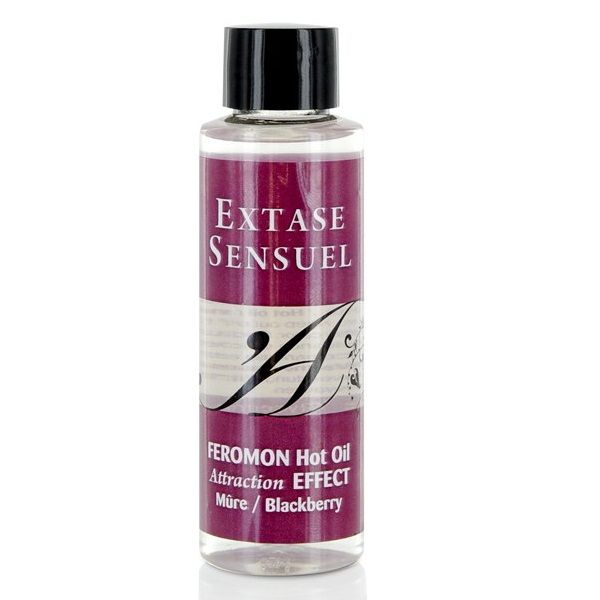 SENSUAL EXTRACT - WARMING EFFECT MASSAGE OIL WITH PHEROMONES BLACKBERRY 100 ML