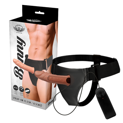 HARNESS ATTRACTION - ARNÉS  HUECO BENNY CON VIBRADOR 15 CM -O- 4.5 CM