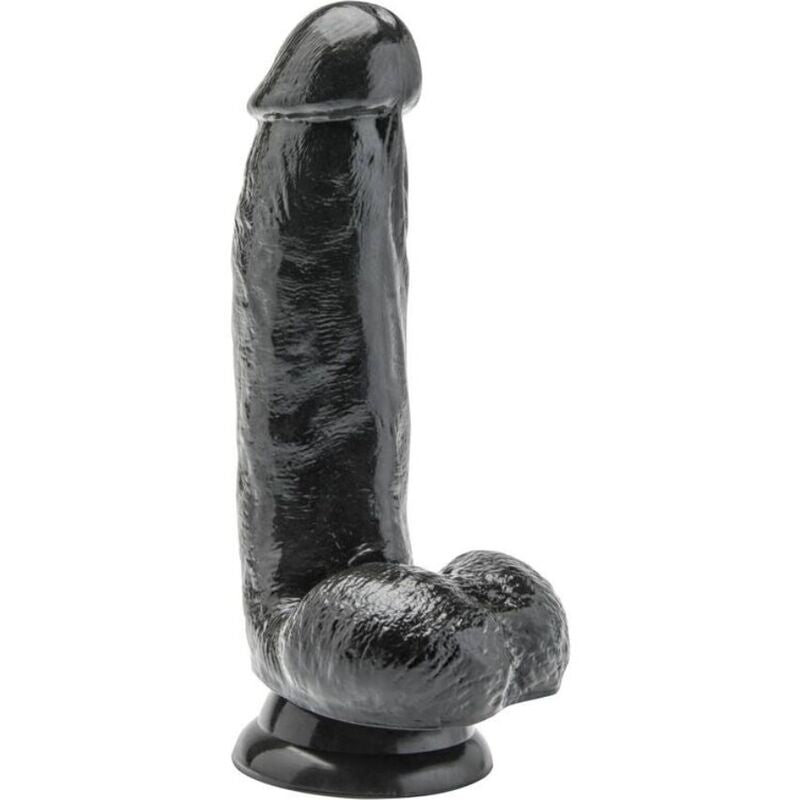 GET REAL - DILDO 12 CM CON TESTÍCULOS NEGRO