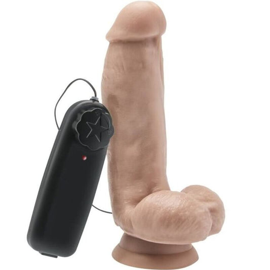 GET REAL - DILDO 12 CM CON TESTÍCULOS VIBRADOR NATURAL