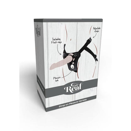 GET REAL - STRAP-ON PLEASURE HARNÉS NEGRO
