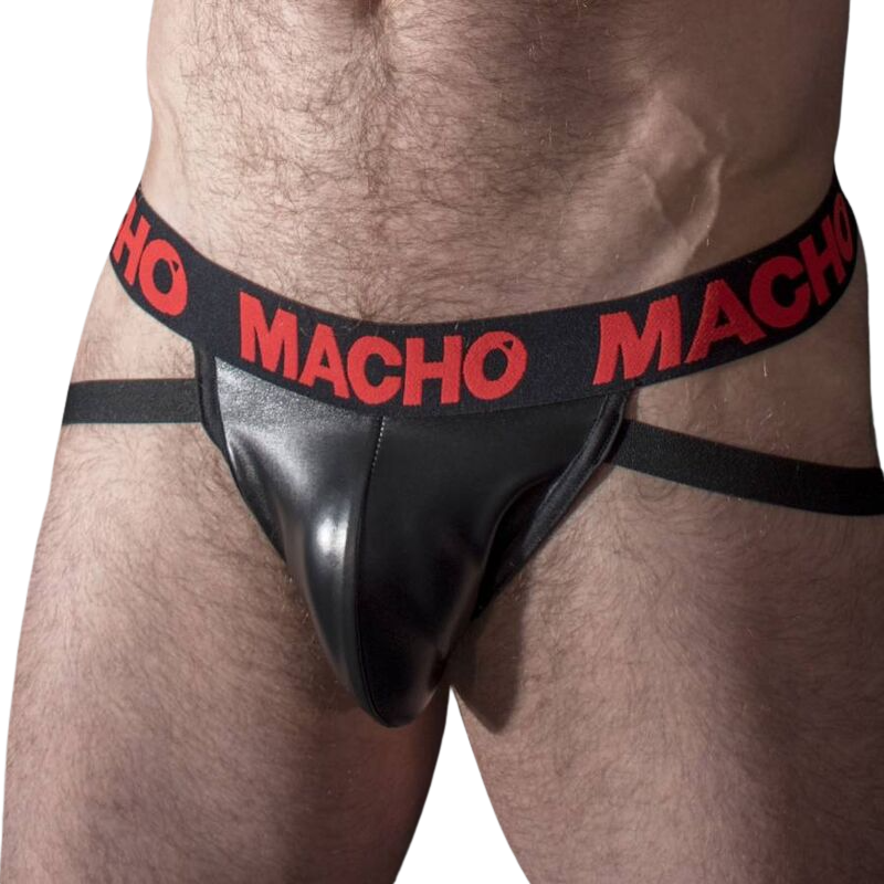 MACHO - MX25RC JOCK LEATHER RED L